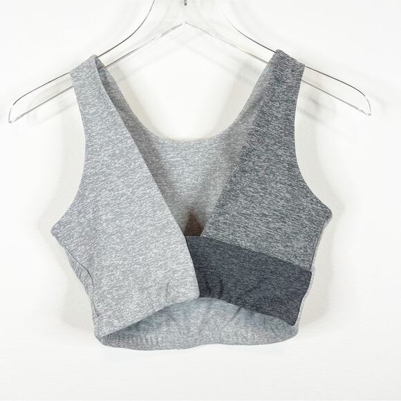 Outdoor Voices Venus Colorblock Crop Top S Grey - Picture 3 of 5
